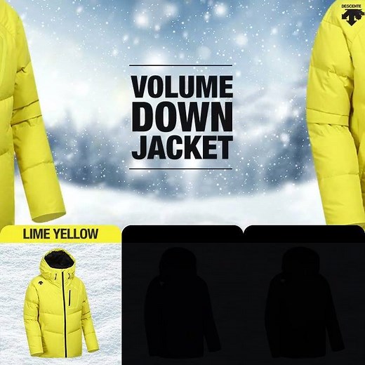 Solid color down jacket of #Descente. Basic and yet strong enough to keep you warm. Start off with Lime Yellow lightweight down jacket. BE IN THE SEASON, MOVE WITH SEASON | Descente UK