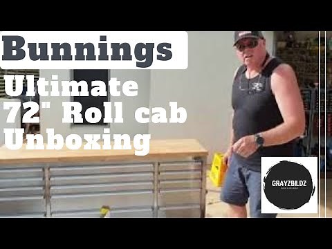 Bunnings Ultimate Storage 72 inch Tool Cabinet Unboxing and review. Tool Box Tour
