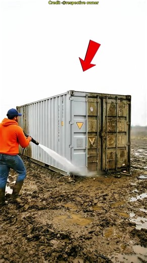 Turning a Scrap Container into a Beautiful Home Amazing Transformation #facts #viralvideo #home