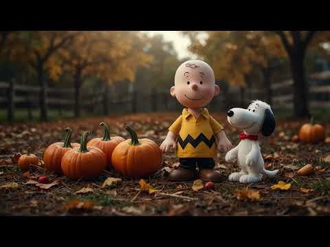 4K Charlie Brown And Snoopy Thanksgiving TV Wallpaper | No Sound | Free Wallpaper