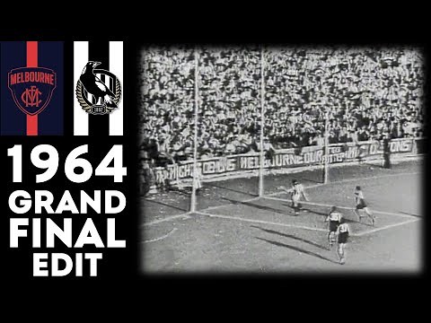 1964 VFL Grand Final - Melbourne Vs Collingwood (Final Minutes w/ Ken Dakin Commentary)