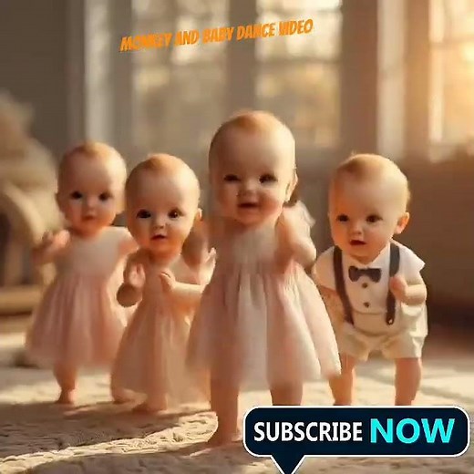 BABY AND MONKEY DANCE VIDEO|MONKEY BABY DANCE