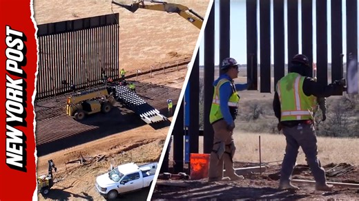 Watch the border's new 25-mile-long 'smart wall' get built in Arizona