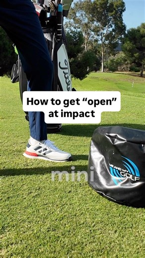 How to get open as impact! Just make sure it’s the correct open #golf #winterpractice #meandmygolf #golfing | Me and My Golf
