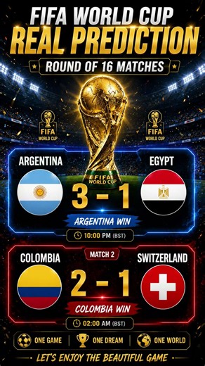 🔥 FIFA World Cup Real Prediction | Round of 16 Matches