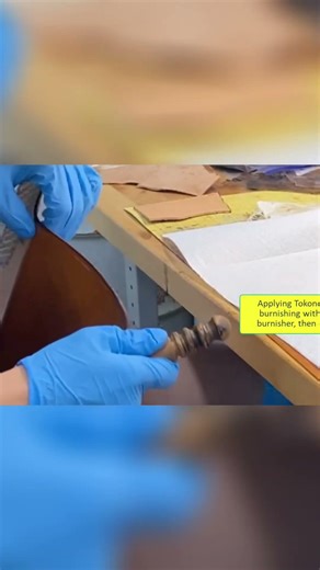 Leather Perfection: The Burnishing Secret Revealed! #shorts