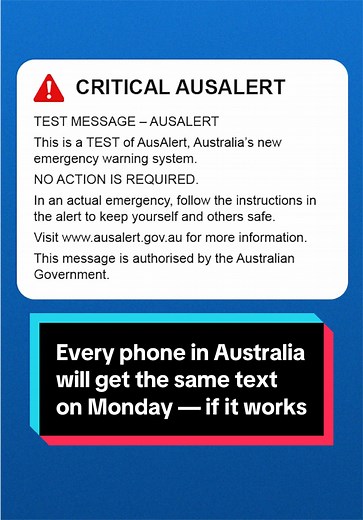 AusAlert test July 27: what the 10-second alarm means for Australians