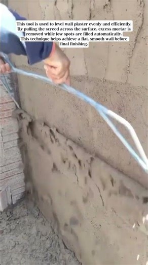 Perfect Wall Plastering with a Simple Leveling Tool! #shorts