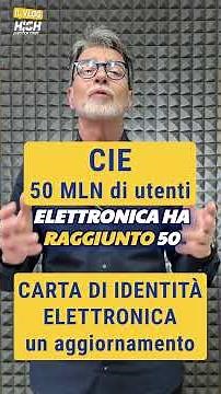 Carta di identità elettronica - CIE: un aggiornamento