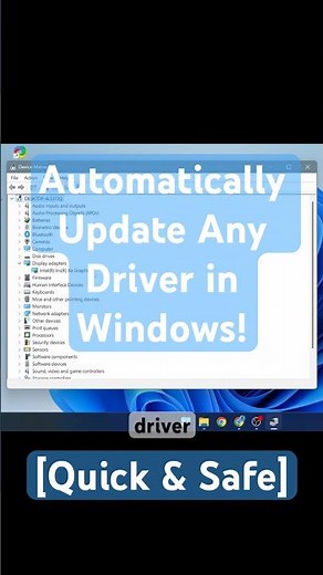 Automatically Update Any Driver in Windows 10/11 #windows