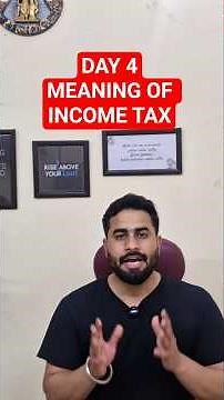 What is Income Tax? Explained Simply | Tax Basics India #viralvideo #ytshorts