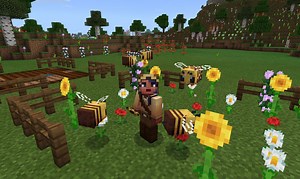 How bee pollination works in Minecraft?