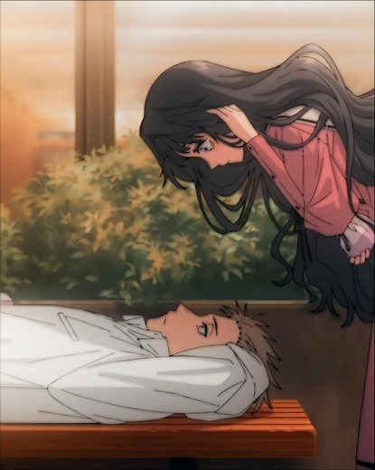 "Waguri Surprises Rintaro on the Bench 🌸💖 4K Edit" | #anime #waguri