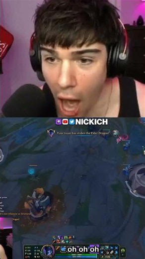Nickich on Nocturne Pulls Off The Craziest Elder Drive By 😳 #leagueoflegends