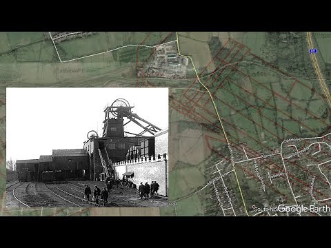 Blackwell A Winning colliery overlay of coal mine tunnels in the Threequarter seam