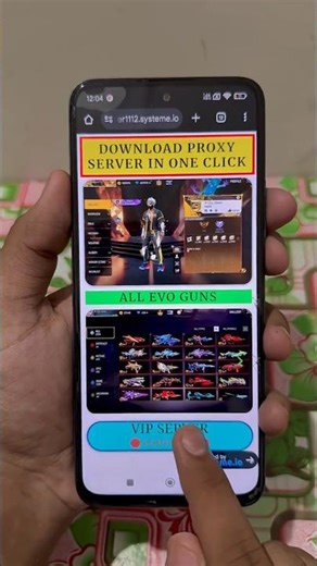 Vip Proxy sarver download One cilk 🔥🎁#freefiremax #viralvideo