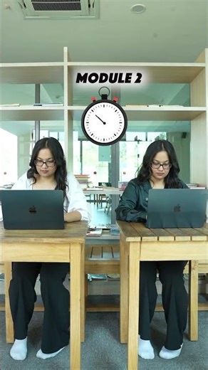 Module 1 “chill” mindset = Module 2 reality check. 😬