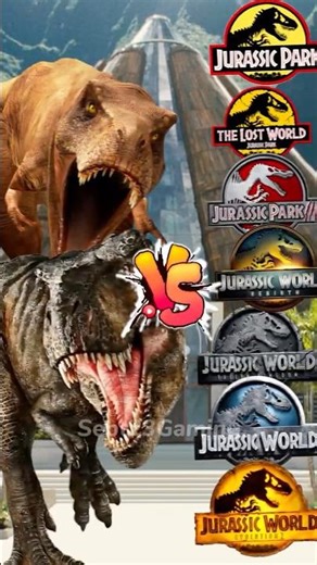 Rexy x Ember vs Jurassic World All Dinosaurs