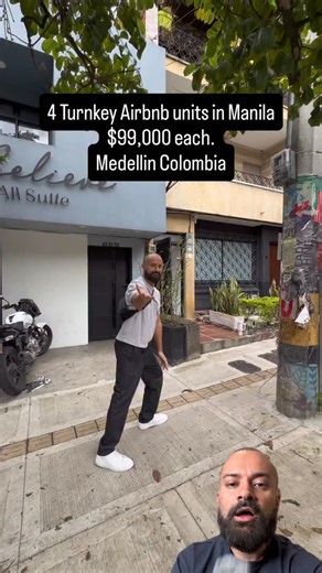 Mike Van Houdt 🇨🇦 on Instagram: "Here is a set of 4 Turn Key Airbnb units in Manila, 2 min drive from Lleras Park. The price for the set is $396,000. This is a fully operational airbnb that has got $6,000 a month in gross sales and currently hovering just over $4000. 4 people with $99k get an apartment each that you can Airbnb when you are not here. #medellin"