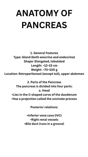 Anatomy of Pancrea #pancreas #educationalvideo #1st Semester #nursingnotes #study