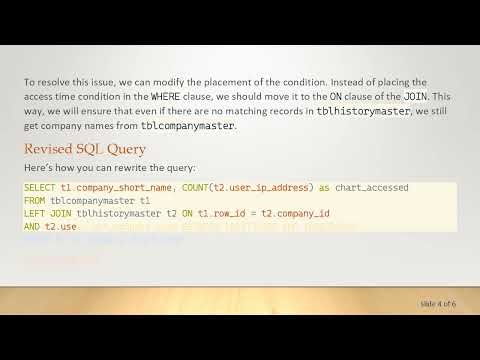 Mastering the WHERE Condition with LEFT JOIN in SQL