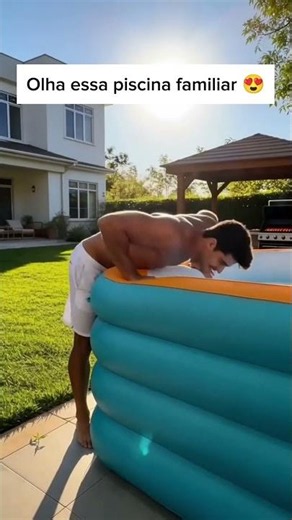 4-Layer Inflatable Pool with Reinforced Material and Leak Protection