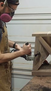 DIY end table carved using only an angle grinder