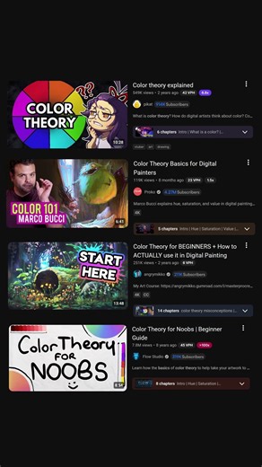 12 videos to learn COLOR THEORY 🎨