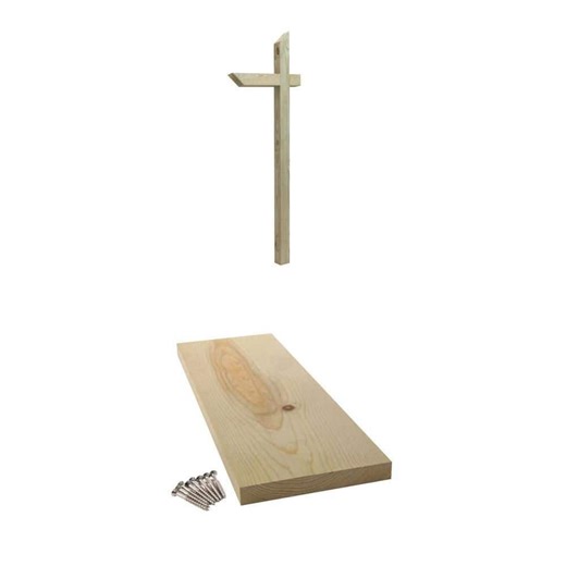 ProWood Angled 72 in. x 4 in. x 4 in. Mailbox Post with 6 in. Pressure-Treated Mounting Board Combo - The Home Depot