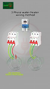 3 Phase Water Heater Wiring Method #electrical #electricalwork #powerdbyelectric #diagram #electric #electricalwork #electricity | Powerd By Electronic