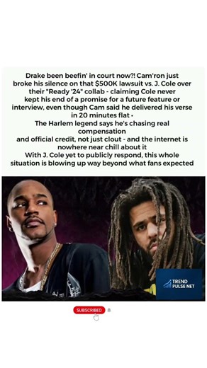 Cam’ron Speaks Out On $500K Lawsuit vs. J. Cole Over “Ready ’24” 💥 #Camron #JCole #HipHopDrama#fyp