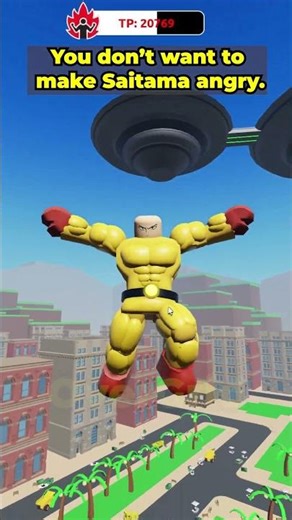 you dont want to make saitama angry #roblox #muscletransformsimulator