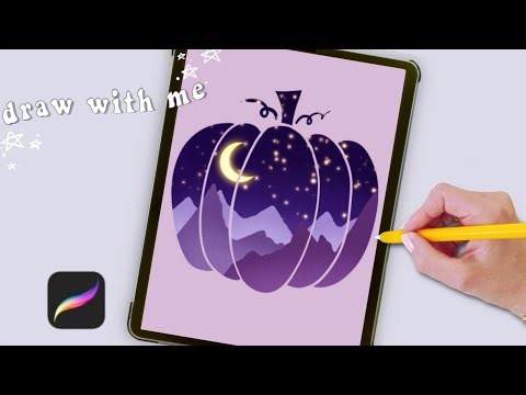 Procreate Drawing for Beginners! Easy Halloween Illustration Step by Step Tutorial