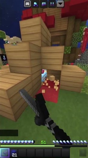 Block clutch #minecraft #gameplay #bedwars #nethergames #pvp
