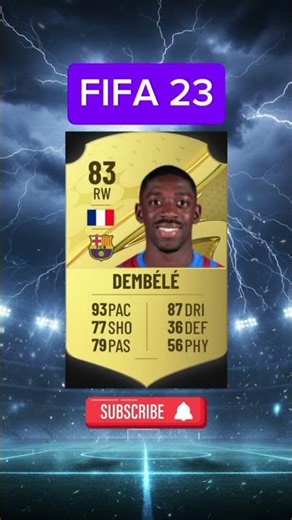 Ousmane Dembele ratings evolution fifa #dembele#ratings#cards