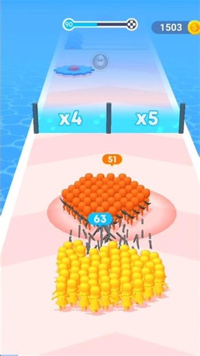 Crowd Merge Master Run 3D level _ 90 #3D #games #youtubeshorts #shorts