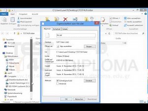 Deaktivieren Sie das Kontrollkästchen Schreibgeschützt in der Datei file.dat, die sich im Ordner...