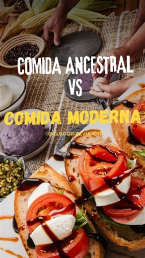 El Godínez Viajero on Instagram: "Antes comíamos lo que daba la tierra 🌽 hoy comemos lo que aguanta la quincena 🥲 ¿La comida ancestral es más sana que la moderna? Entre maíz, fermentos y recetas de abuela vs ultraprocesados, prisas y microondas, este duelo también se vive en la vida godín. Guárdalo si comes con nostalgia y compártelo si sobrevives con café ☕ Creado por @adrianafernanda_1012 #ComidaAncestral #ComidaModerna #ElGodínezViajero #VidaGodín #culturagastronómica"