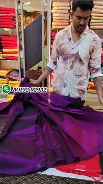 Mangalagiri Pattu plain sarees with double weaving pattern