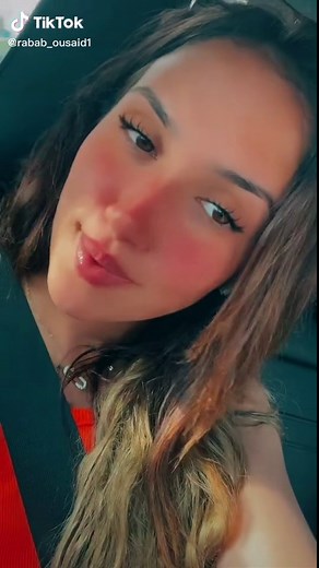 Long Wavy Hair Look in a Car Setting