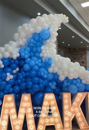 Create a Stunning Balloon Wave Decoration