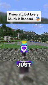 Can you Beat Minecraft, But Every Chunk is Random... #minecraft