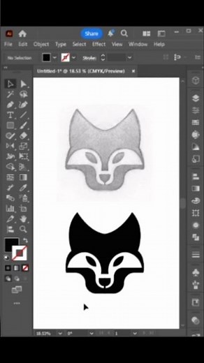 abstract shape in adobe illustrator #abstractshapes #illustratortips