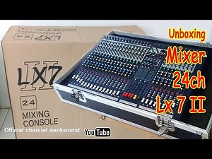 Unboxing mixer soundcraft lx7ii