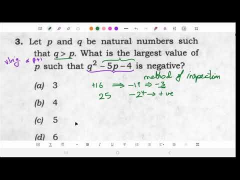 let p and q be natural numbers such that | inspection method | inequality #maths #cds #ndatricks