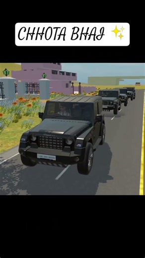 chhota bhai✨ #thar #indianvechilesimulator3d #viral #gaming #angamingstudio