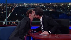 The last time Andrew Garfield was here, he and Stephen shared this tender moment. Tonight, we'll see how his life has changed since TV's kiss-heard-round-the-world... | The Late Show with Stephen Colbert