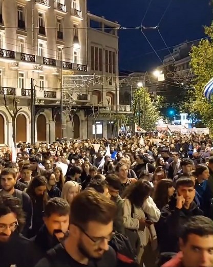 17/11 #Athens #Greece - Thousands of people took to the streets of the Greek capital for the annual demonstration in memory of the students killed at Athens University during the 1973 uprising against the colonial dictatorship. More than 6,000 riot police were deployed in the streets, with armored vehicles cordoning off the march's route. Forty-three people were arrested in various police operations prior to the demonstration. Several organizations denounced the large number of police officers a