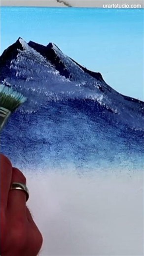 Quick Acrylic Painting | Mountain Forest Path #acrylicpainting #paintingtechniques #art