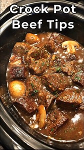 🍲 Crock Pot Beef Tips & Gravy Tender beef tips simmered low and slow in a rich, savory gravy—this crock pot classic is pure comfort food. Easy prep, big flavor, and perfect for busy days when you want dinner to cook itself. 🛒 Ingredients For the Beef Tips 2 lbs beef stew meat or sirloin tips 1 tbsp olive oil (optional, for browning) 1 tsp salt ½ tsp black pepper 1 tsp garlic powder 1 tsp onion powder For the Gravy 1 packet onion soup mix 1 packet brown gravy mix 2 cups beef broth 1 tbsp Worces